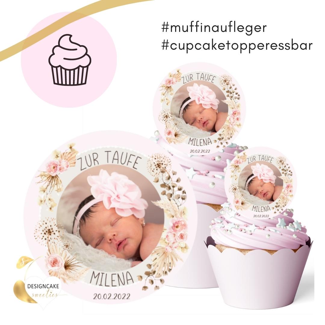 Muffinaufleger - Cupcake Topper essbar